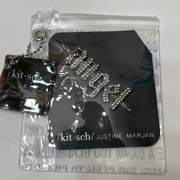 NWT Kitsch “Angel” Rhinestone Bobby Pin - Picture 2 of 3